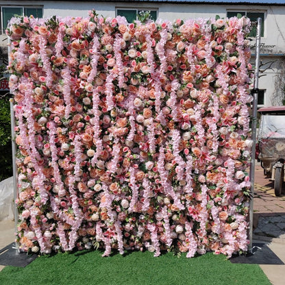 Pink Flower Wall