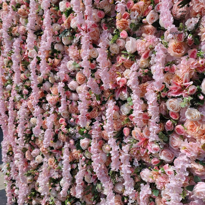 Pink Flower Wall