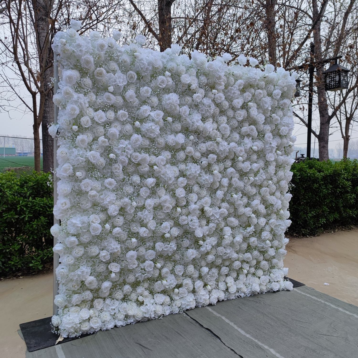 Classic White Flower Wall