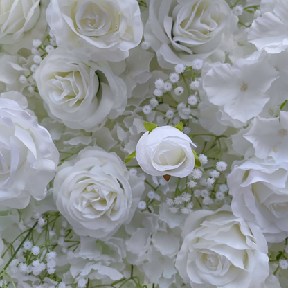 Classic White Flower Wall