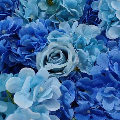 Blue and White Flower Wall